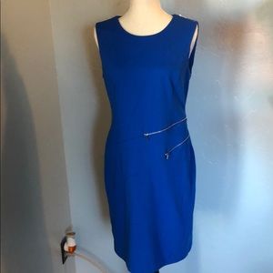 Calvin Klein dress w/ silver zipper embellishments